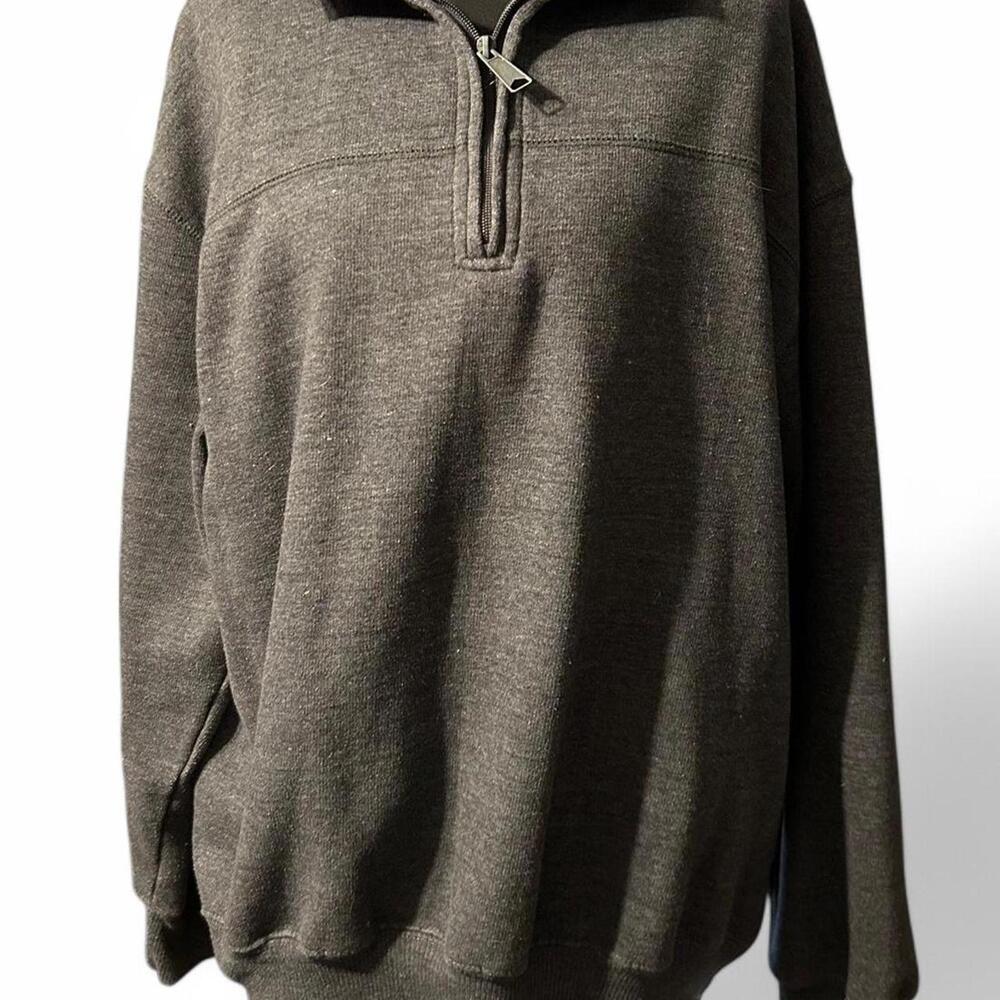 Men's Grey and Cream Sweatshirt
